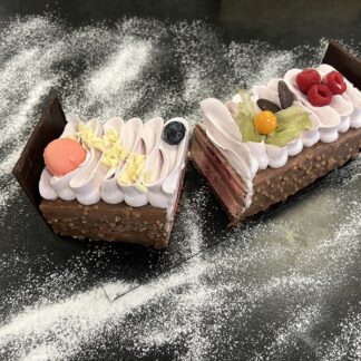 Bûche framboise/chocolat